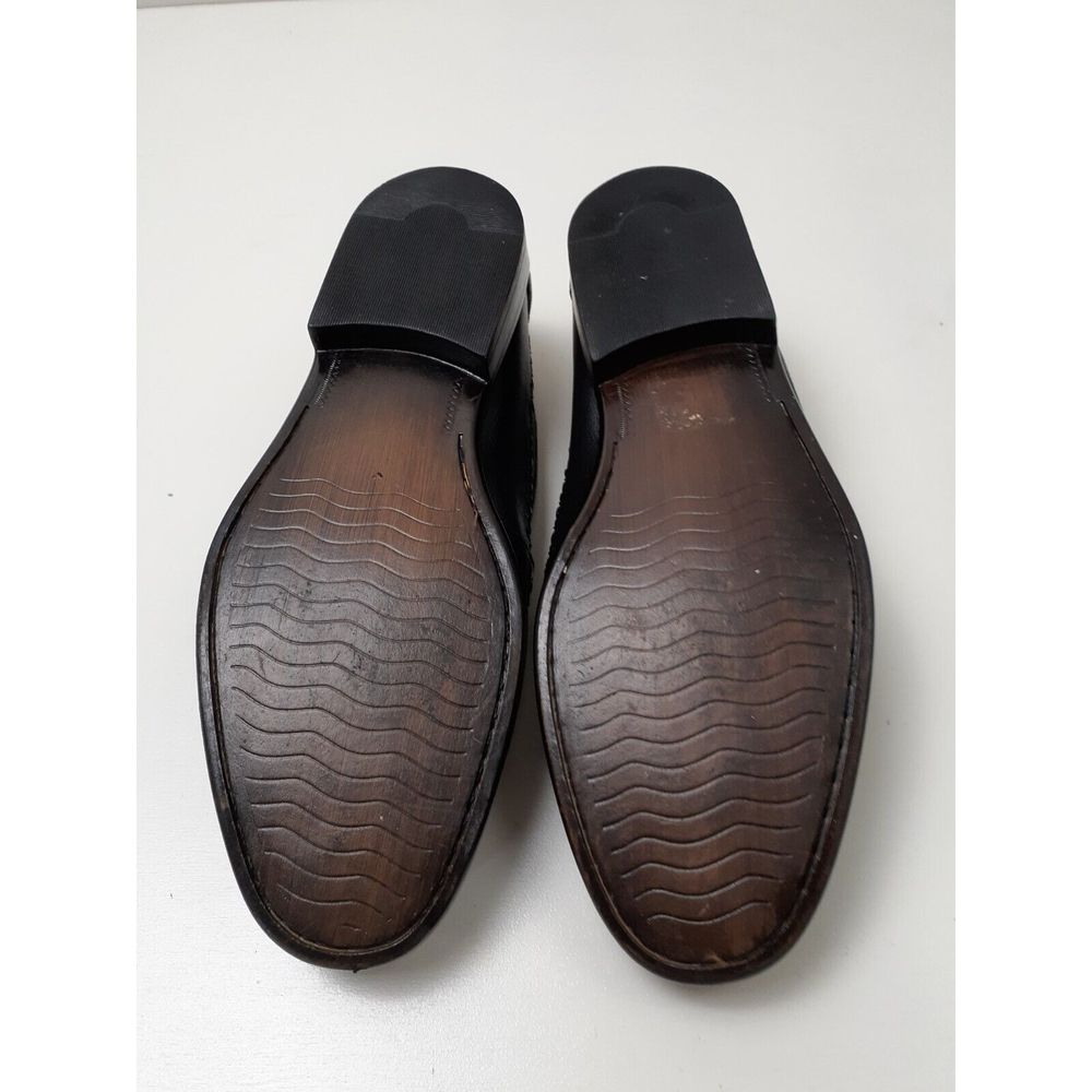 Giorgio Brutini Le Glove 671311 Size 8M Leather Slip On Men's Black Loafers - Picture 7 of 8